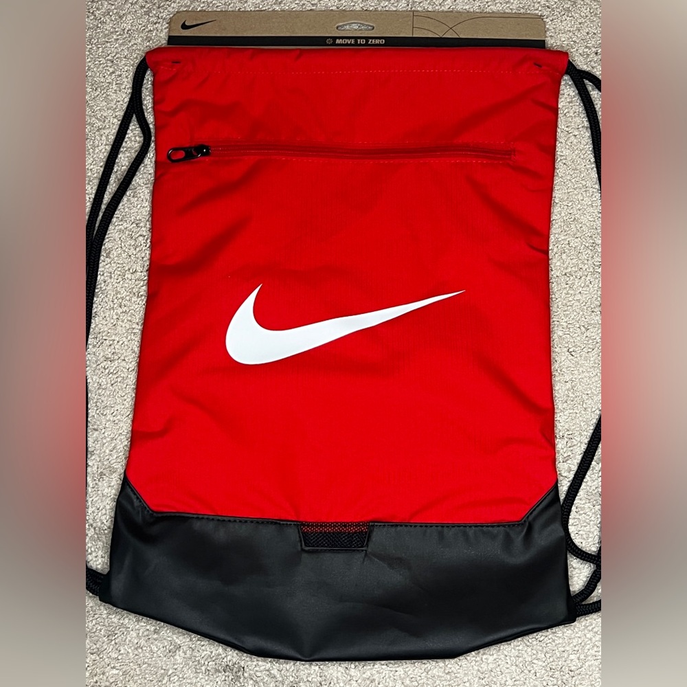 Nike Red and Black Athletic Backpack